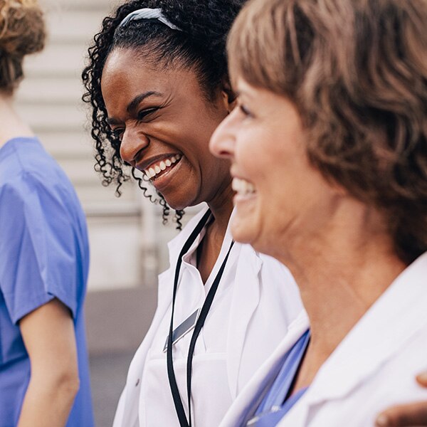 Women laughing