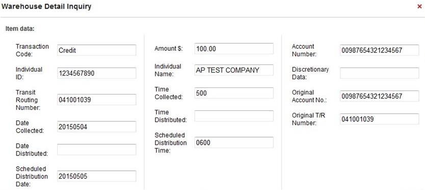 Receiver Search by Account 4