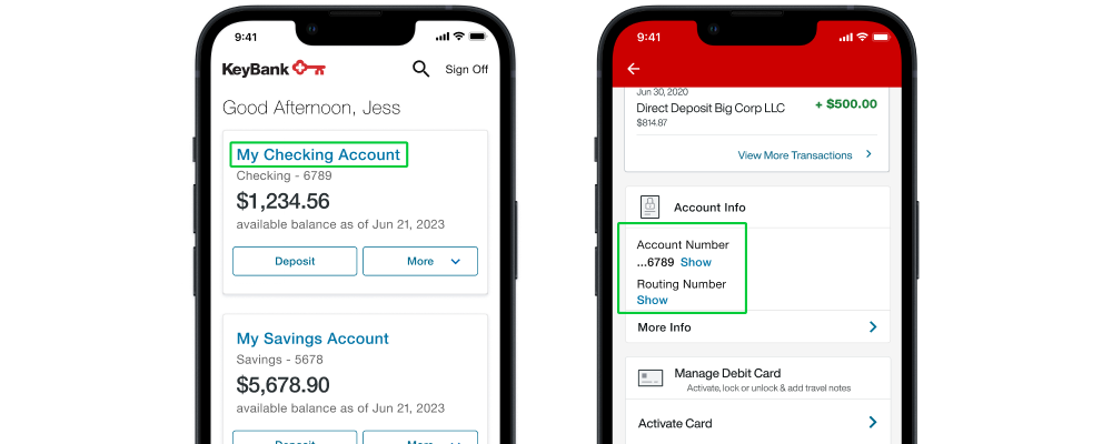 Find Your Checking Account Routing Number KeyBank